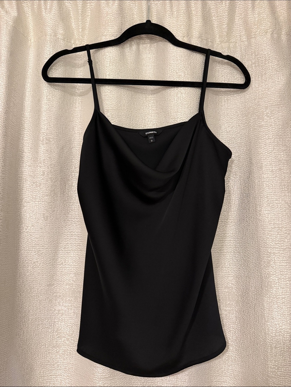 Express Black Cowl Neck Camisole with Spaghetti Straps